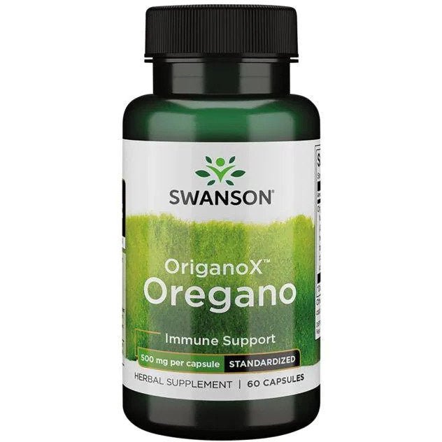 Witaminy i suplementy diety Swanson OriganoX Oregano 500 mg 60 caps - Sklep Witaminki.pl