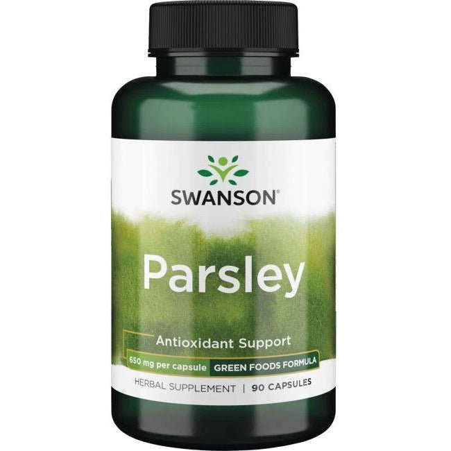 Witaminy i suplementy diety Swanson Parsley 650 mg 90 caps - Sklep Witaminki.pl