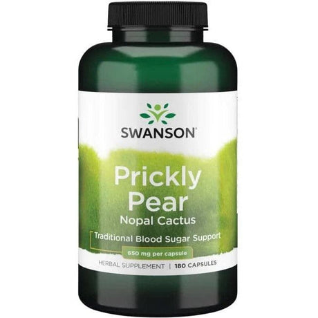 Witaminy i suplementy diety Swanson Prickly Pear 650 mg 180 caps - Sklep Witaminki.pl