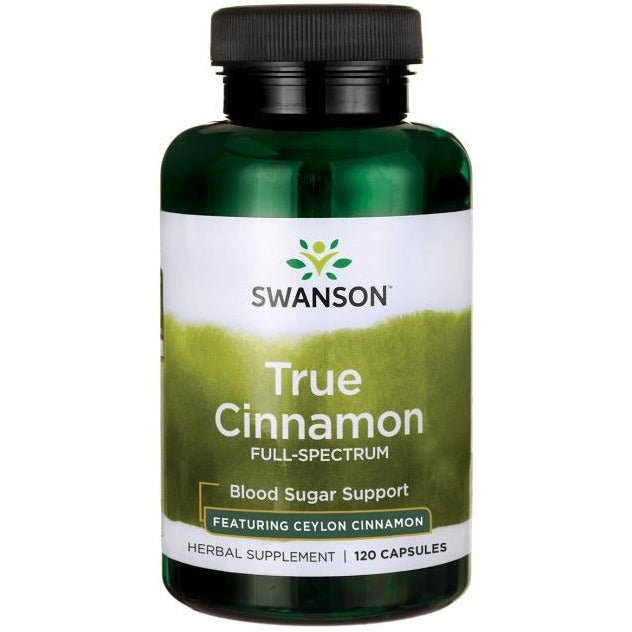 Witaminy i suplementy diety Swanson True Cinnamon Full Spectrum 120 caps - Sklep Witaminki.pl