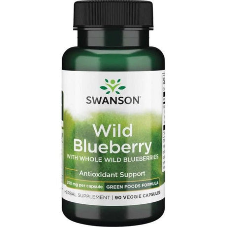 Witaminy i suplementy diety Swanson Wild Blueberry 250 mg 90 vcaps - Sklep Witaminki.pl