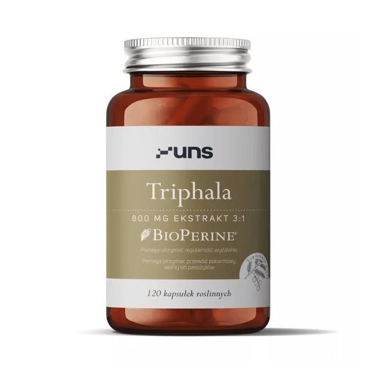 Witaminy i suplementy diety UNS Supplements Triphala 800 mg Ekstrakt 3:1 + BioPerine® 120 caps - Sklep Witaminki.pl