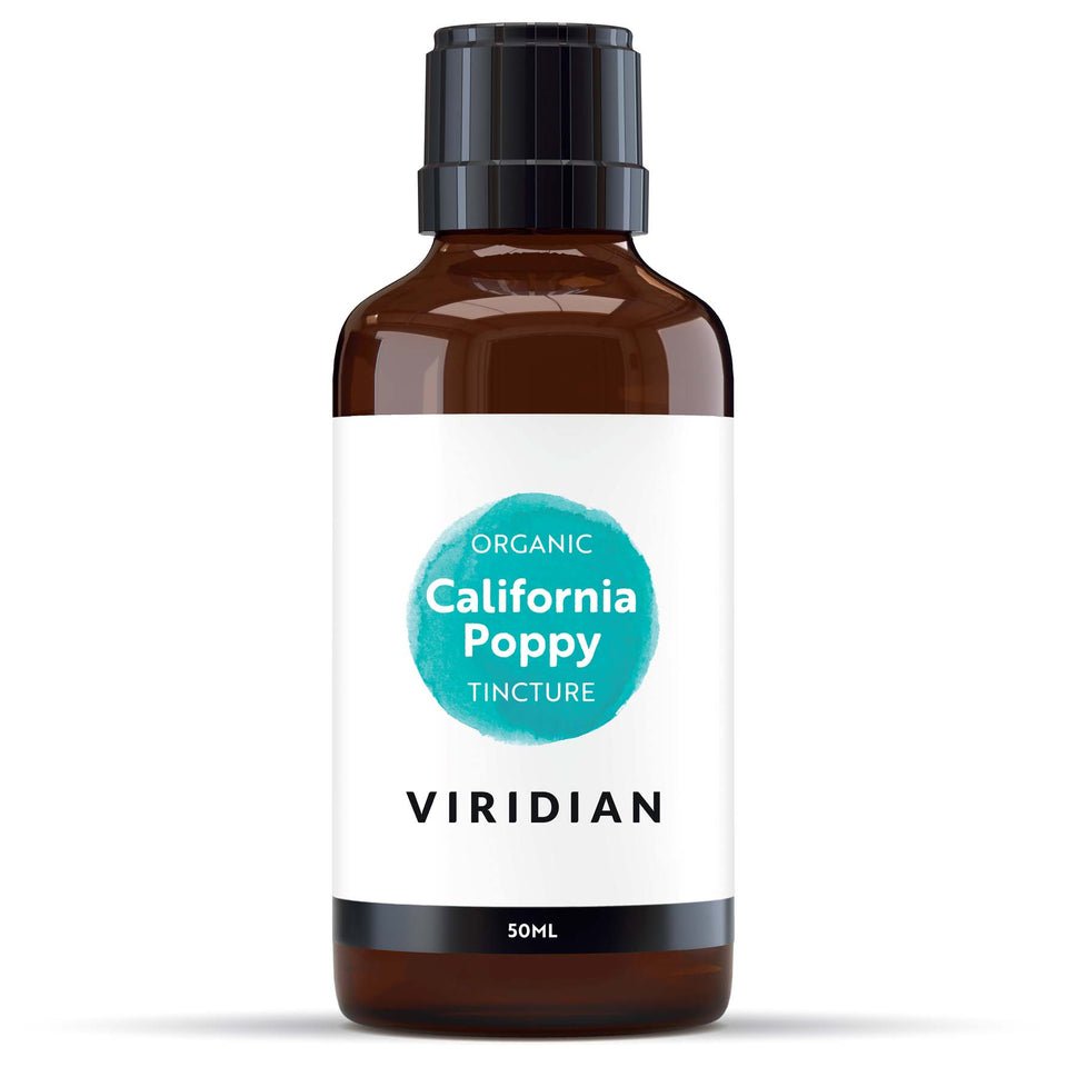 Witaminy i suplementy diety Viridian Organic Californian Poppy Tincture 50 ml - Sklep Witaminki.pl