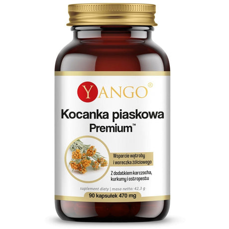 Witaminy i suplementy diety Yango Kocanka piaskowa Premium 90 caps - Sklep Witaminki.pl