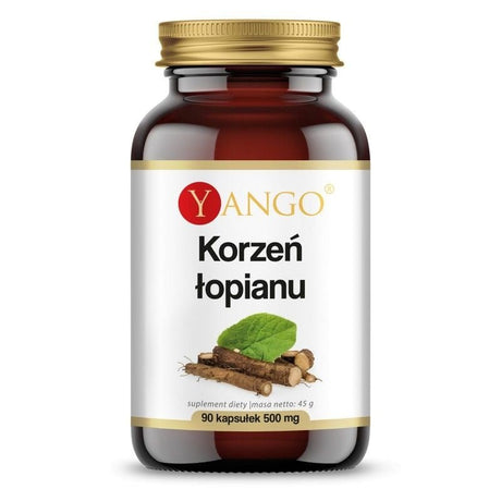 Witaminy i suplementy diety Yango Korzeń Łopianu 410 mg 90 caps - Sklep Witaminki.pl