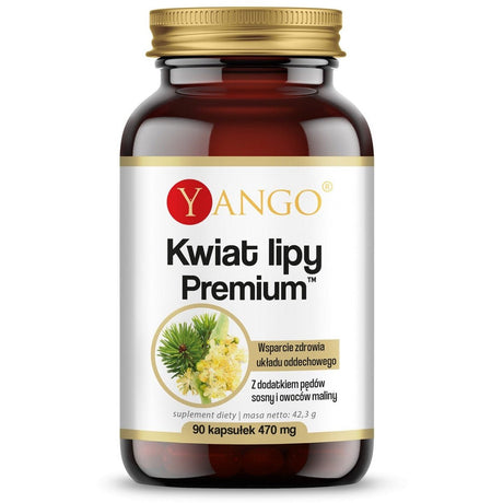 Witaminy i suplementy diety Yango Kwiat lipy Premium™ ekstrakt 90 caps - Sklep Witaminki.pl