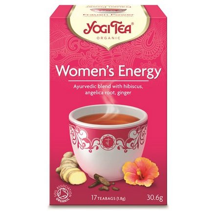 Witaminy i suplementy diety Yogi YOGI Herbata dla kobiet energia BIO 17x1.8 g - Sklep Witaminki.pl