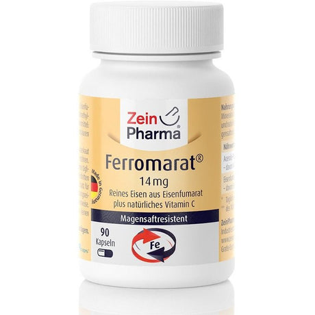 Witaminy i suplementy diety Zein Pharma Ferromarat 14mg 90 caps - Sklep Witaminki.pl
