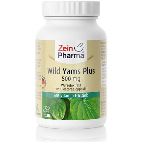 Witaminy i suplementy diety Zein Pharma Wild Yams Plus 500mg 120 caps - Sklep Witaminki.pl