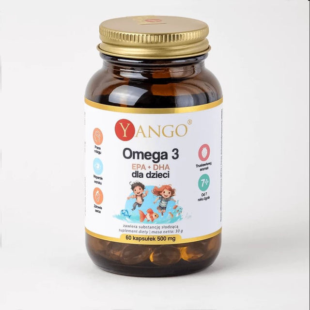 Yango Omega 3 dla dzieci EPA + DHA 60 caps - Sklep Witaminki.pl
