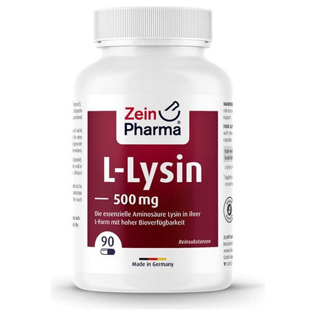 Zein Pharma L-Lysine 500mg 90 vcaps - Sklep Witaminki.pl