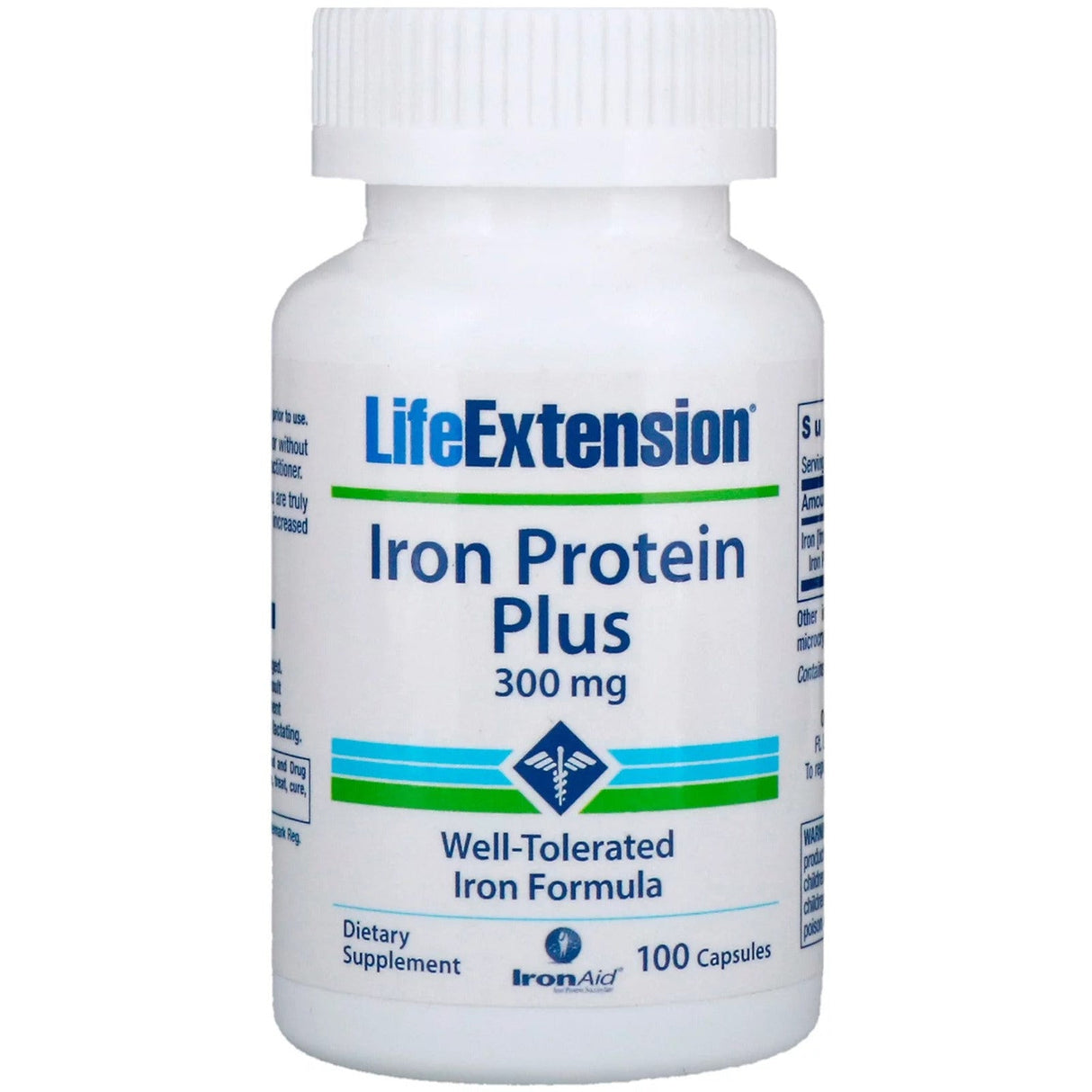 Żelazo Life Extension Iron Protein Plus 300 mg 100 caps - Sklep Witaminki.pl