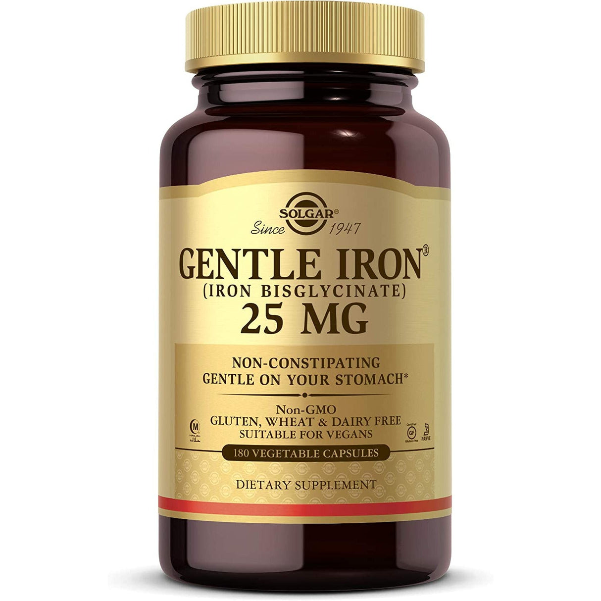 Żelazo Solgar Gentle Iron 25 mg 180 vcaps - Sklep Witaminki.pl