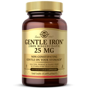 Żelazo Solgar Gentle Iron 25 mg 90 vcaps - Sklep Witaminki.pl