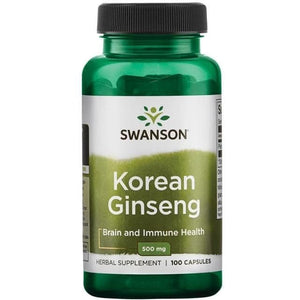 Żeń-Szeń Koreański Swanson Korean Ginseng 500 mg 100 caps - Sklep Witaminki.pl