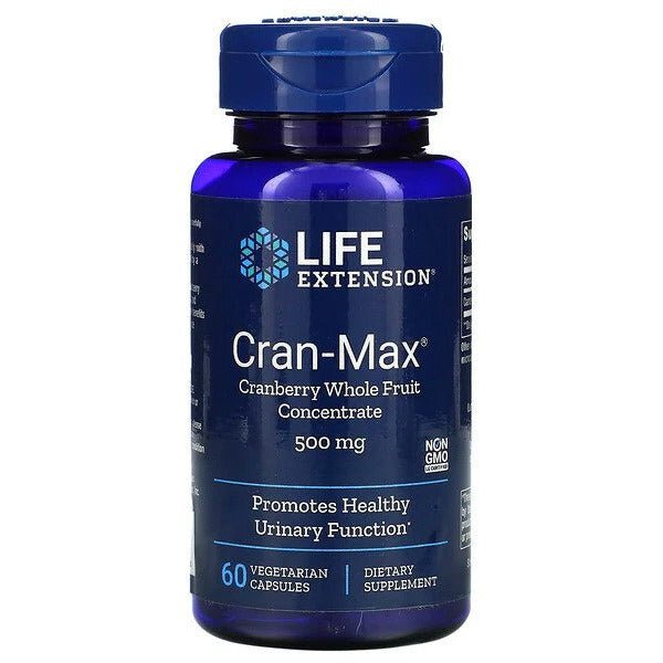 Żurawina Life Extension Cran-Max Cranberry Whole Fruit Concentrate 500 mg 60 vcaps - Sklep Witaminki.pl